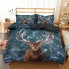 Ropa De Cama Snowflakes Deer Duvet Cover 3d King Size EU King 240x220 Cm Bedroom Set Bedding North America Quilting Home Textile