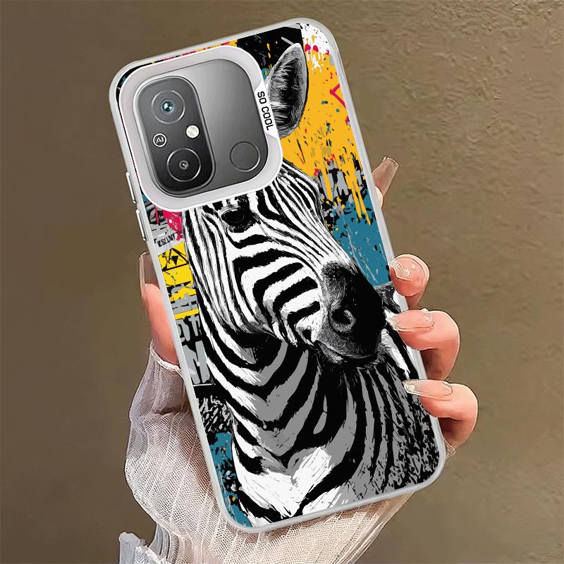 Zebra Stripe Black White Soft Phone Case for Xiaomi Redmi 15C 15 14C 13C 12C Poco X5 X6 X7 Pro X3 F8 F7 Ultra M8 13 12 Cover Bac