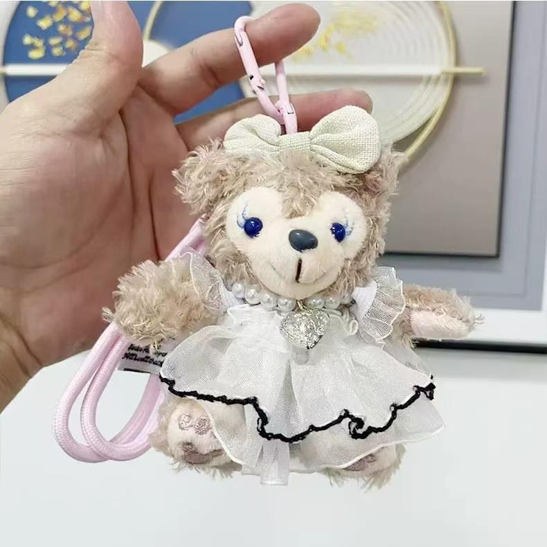 And Colorful Sweet Duffy Bear Plush Keychain Soft Hanging Doll For Occasions Special