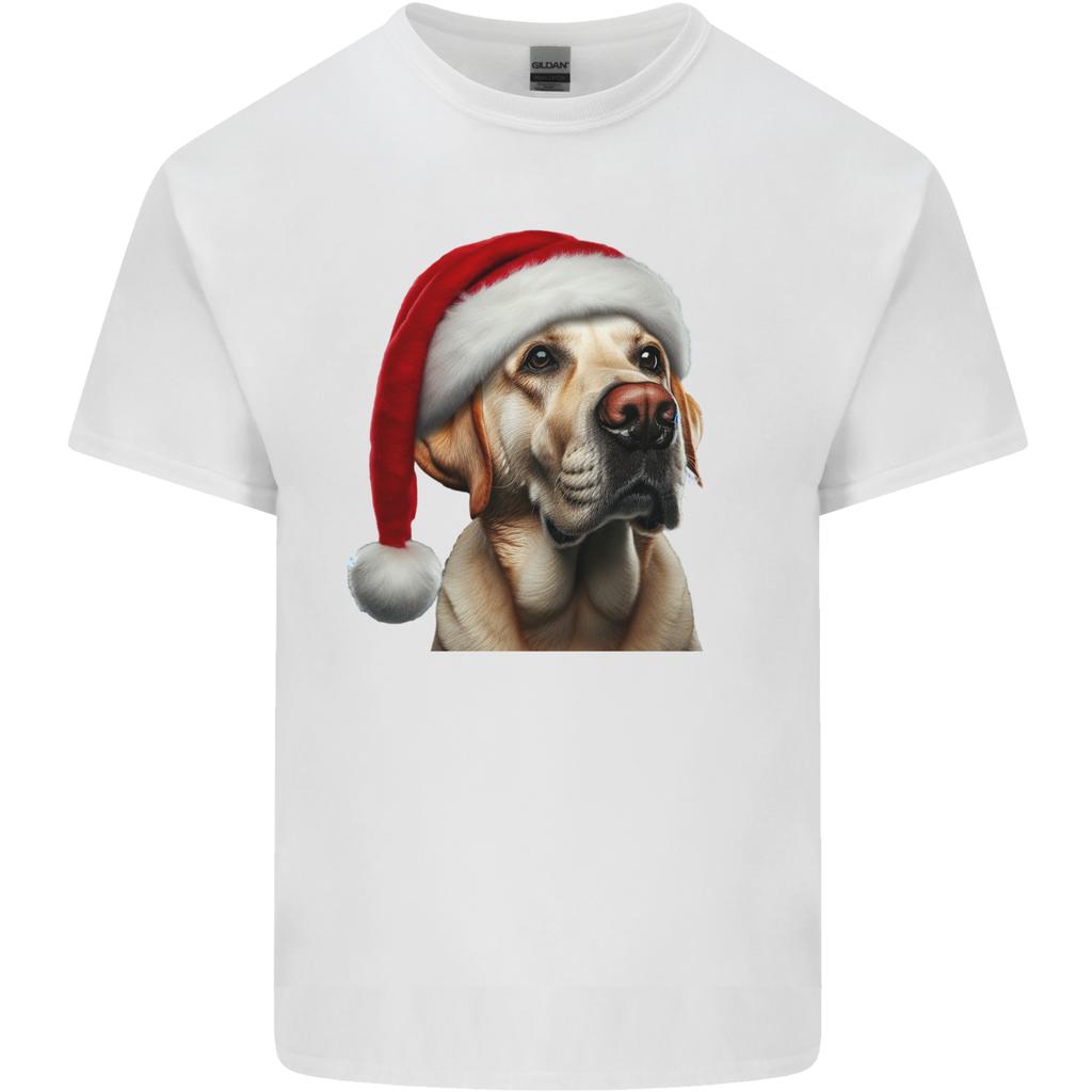 Christmas Golden Labrador Xmas Hat Dog Unisexs Light Cotton TShirt