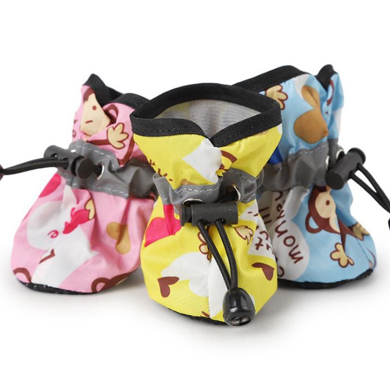 Botas de lluvia impermeables Cubiertas de pies de mascota Zapatos  transpirables de verano Zapatos de patrón de mono Zapatos para perros Envío  rápido comprar a buen precio — entrega gratuita, reseñas reales