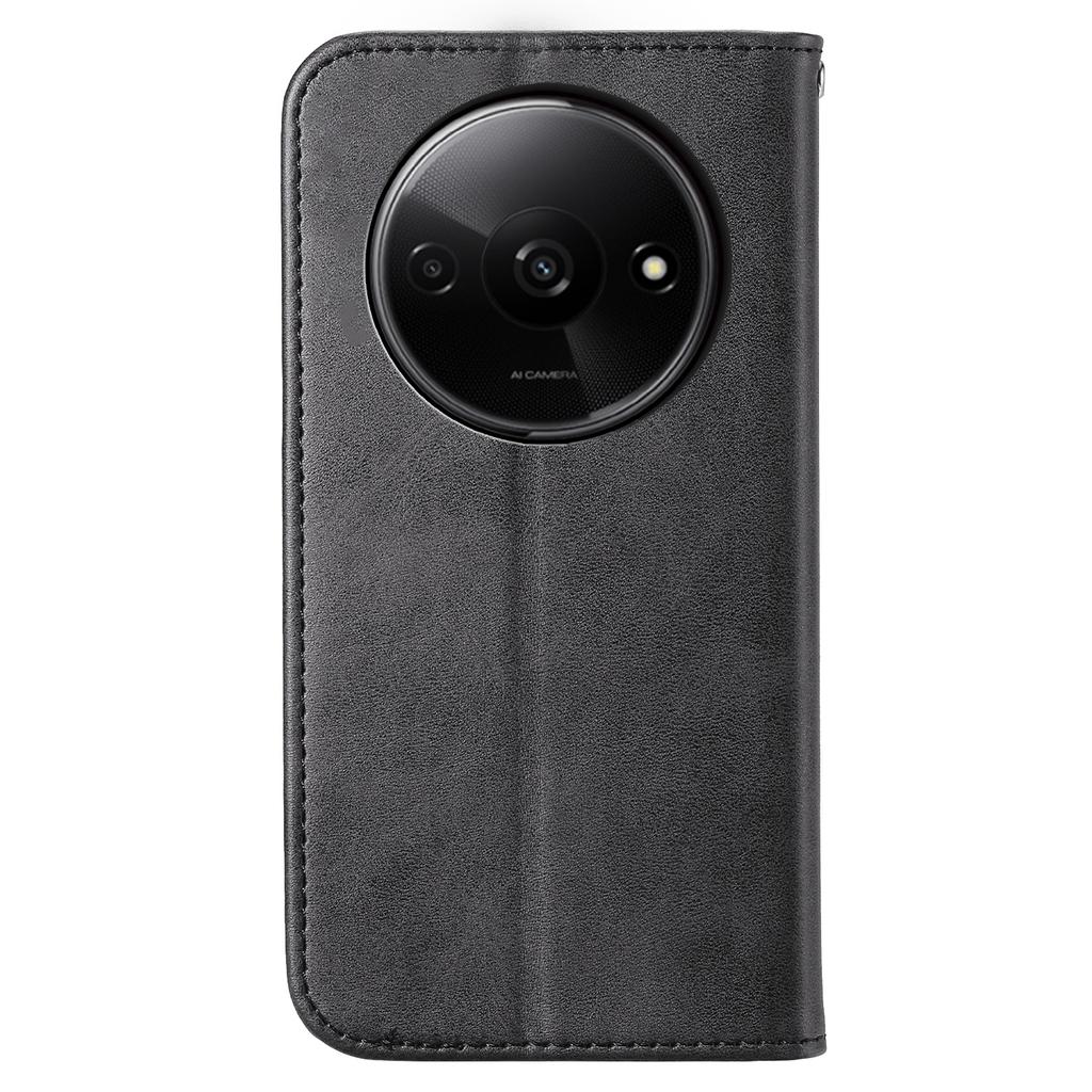 For Xiaomi Redmi A3/Poco C61 4G Case PU Leather+TPU Rhombus Imprinted Phone Cover Wallet