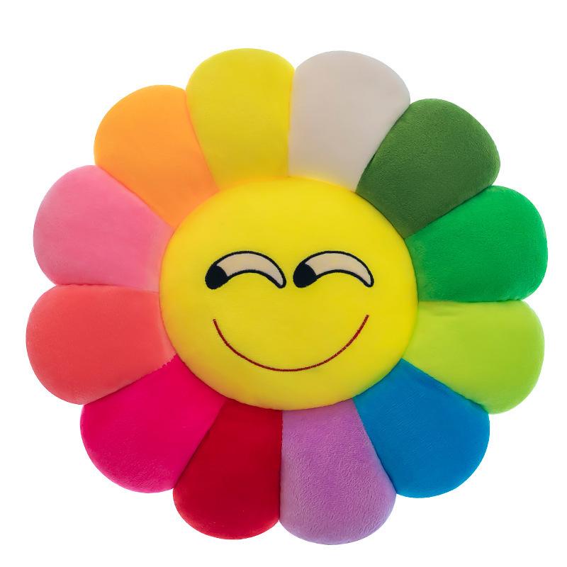 Sunflower Lumbar Pillow: Colorful Student Chair and Sofa Cushion