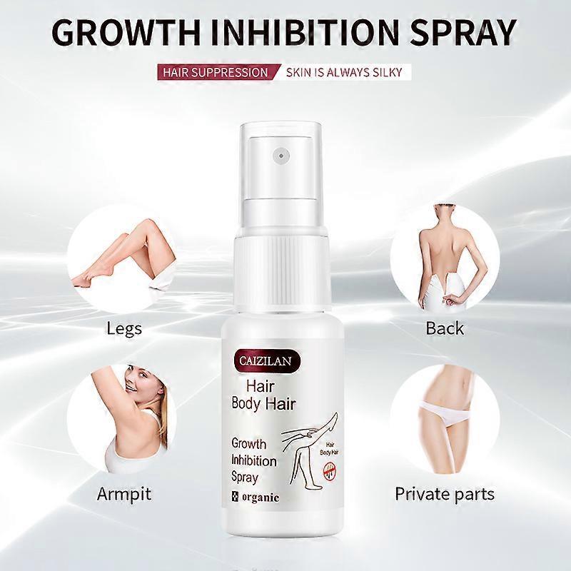3pcs Professional Stop Hair Growth Inhibitor Serum Spray Painless Moisturizing Whitening Removal Non-irritating Skin Care Body Beauty