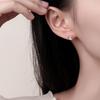 MIKAMU Cat Earrings for CZ 925 Sterling Comes with Exclusive Box Women, Diamond, Silver, Hypoallergenic, Popular, Women's Earrings, Jewelry, (White