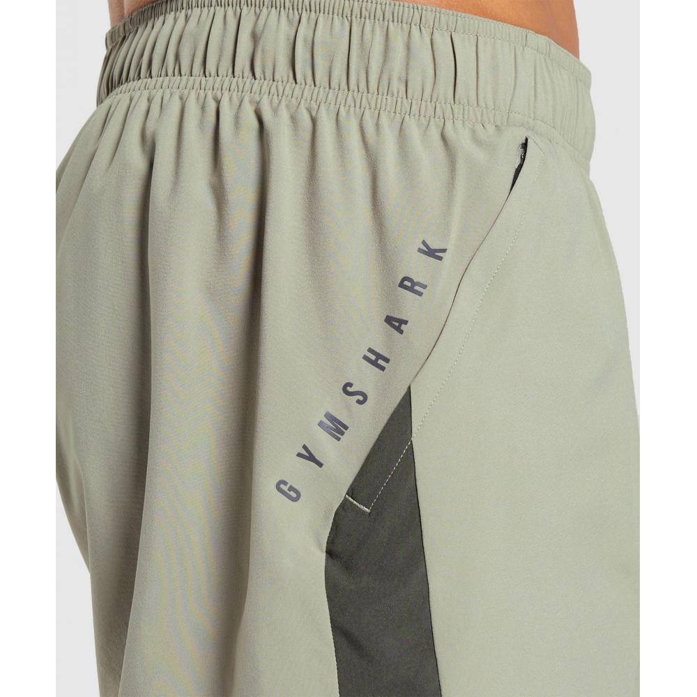 Gymshark Sport 5  Shorts Chalk Green Strength Green A2a8k Ecj3
