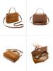 Women's High-End Japanese Style Genuine Leather Crossbody Tote Handbag