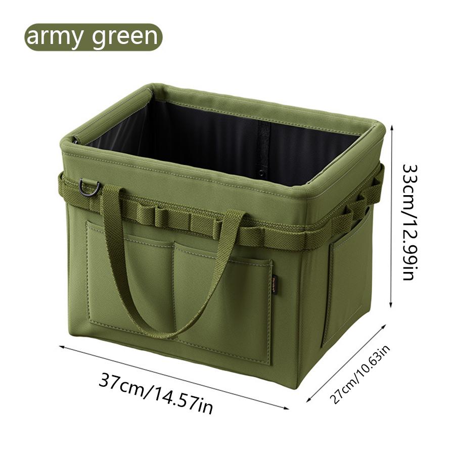 

Outdoor Multifunctional Tool Storage Box, Camping Bag, Large Capacity Carrying Bag, Picnic Bag, Handbag Storage Box зелёный