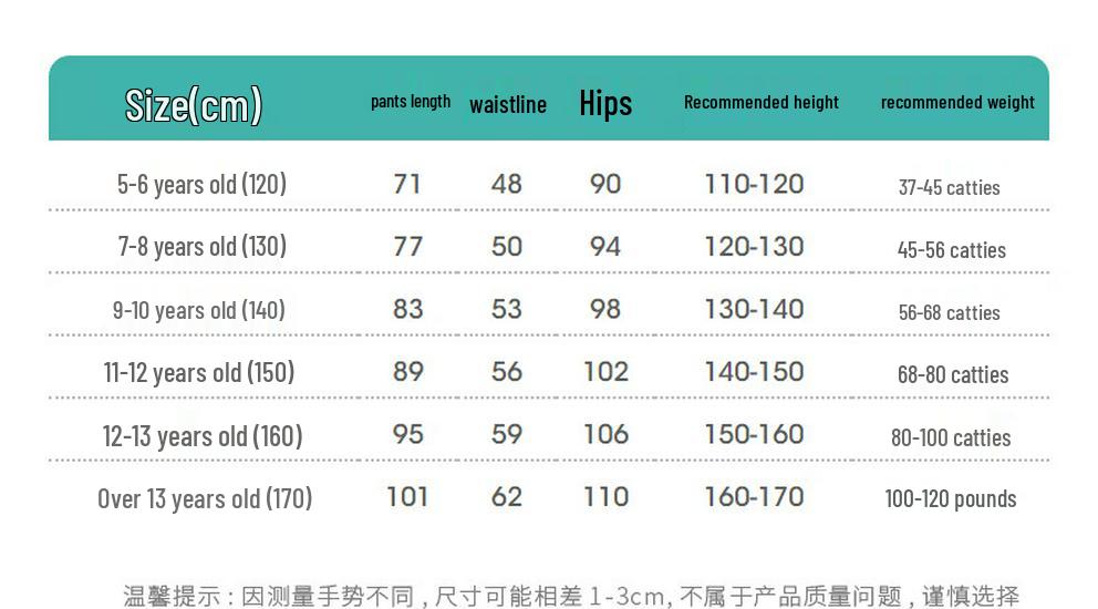 Girls' Summer Breathable Tapered Cargo Pants