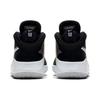 Nike Team Hustle D 9 Abrasion Resistant Breathable Slip Resistant Mid Top Children's Basketball Shoes Black Silver Sneakers AQ4224-001
