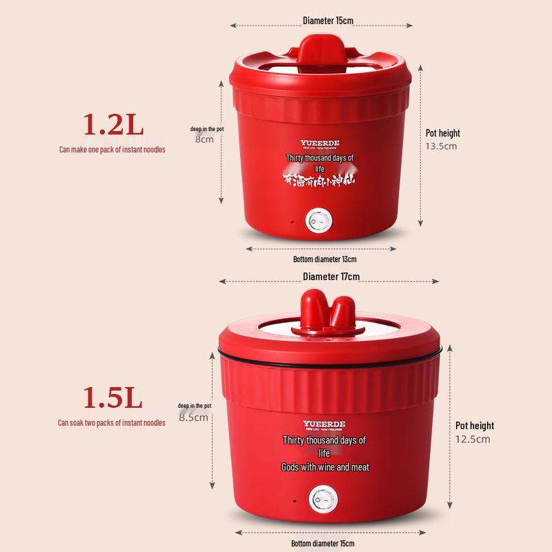 Compact Electric Mini Ramen Cooker - Multifunctional Instant Noodle Pot