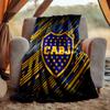 Cabj Flannel Blanket Soft Warm All-Season Throw, Design for Camping, Car Travel, Hiking Sofa, Bed, Office Perfect Gift for Parties