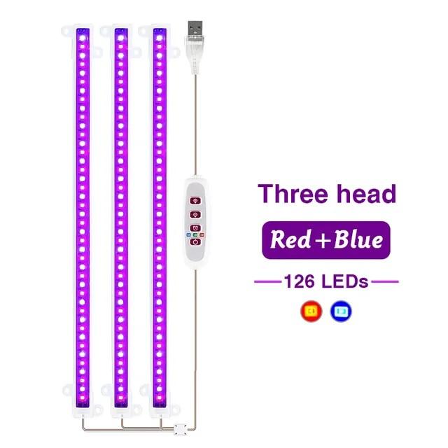 LED Full Spectrum Phyto Lamp USB 5V Grow Light Bar 30cm/50cm 1T 2T 3T 4T Plants Flowers Led Greenhouse Cultivo Hydroponic