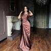 2025 Spring  American Amazon Women's New Solid Color Short Sleeve Square Neck Slit Dress
