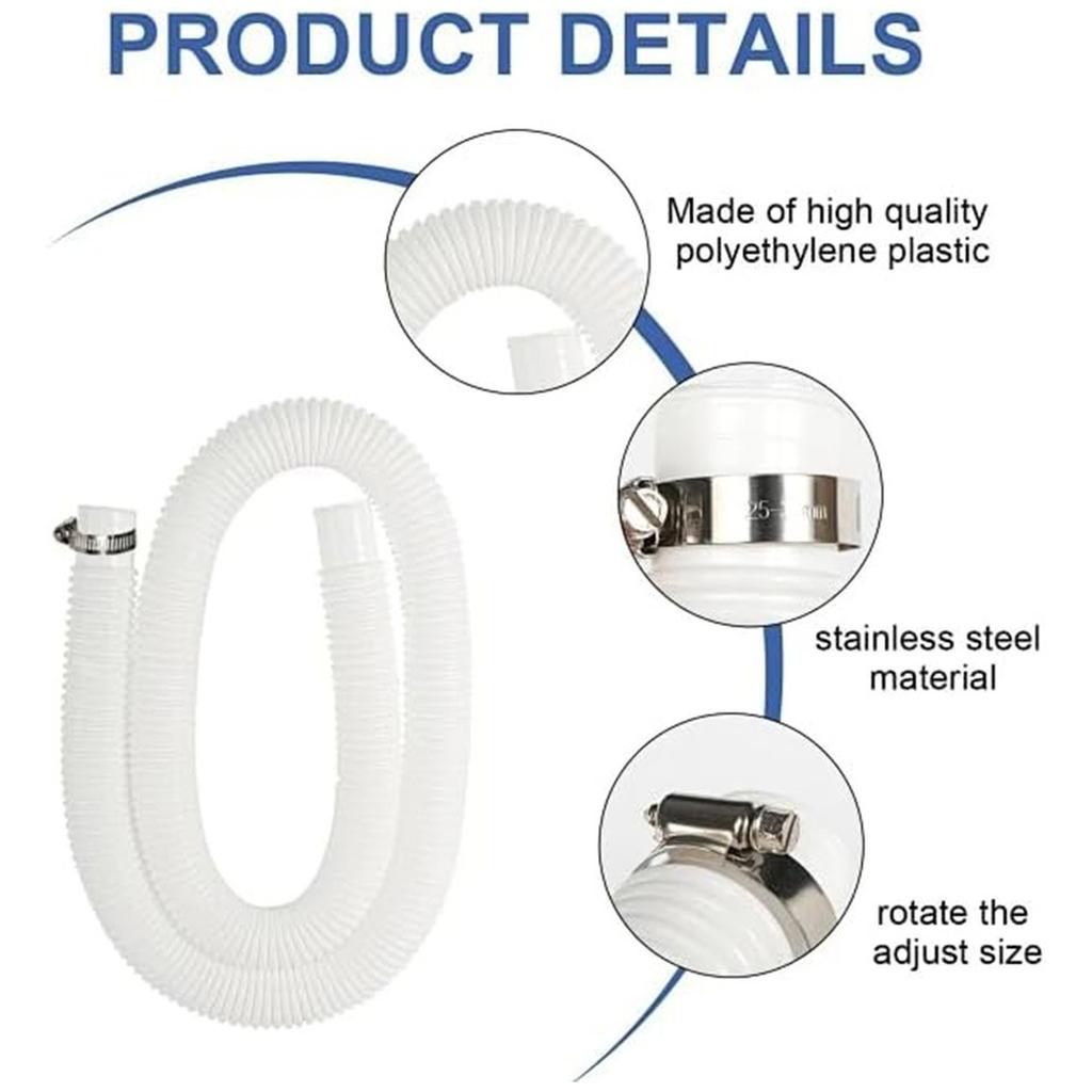 Pool Hoses for Above Ground Pool Swimming Pool Replacement Hose with Pool Pipe Holder for Pool  Filter  Hose Accessories