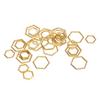 30Pcs Hexagonal Shape Crochet Stitch Markers Zinc Alloy Stitch Marker Rings  For DIY Craft