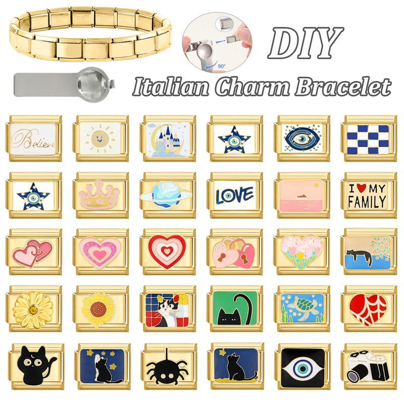 Cross-border Charm: Italian Bestseller Modular Bracelet & DIY Pendant