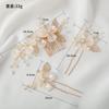 Haodeliy Hair Ornament Headpiece Set with Comb and Handmade Bridal Hair Wedding Flower Hair Perfect for Entrance and Suitable for Kimono 3-Piece