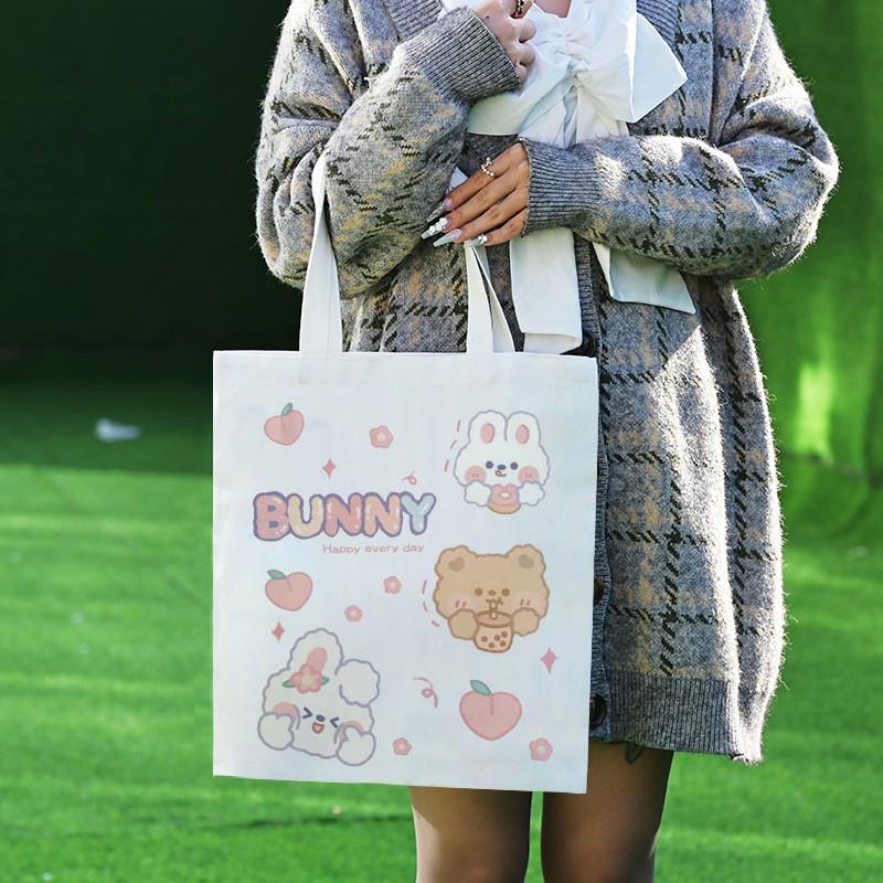 Customizable Eco-Friendly Canvas Tote with Logo or Hand-Painted Designs - Blank Cotton Bag Available for Personalization.