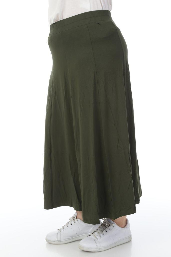 Damenstil Übergröße Rock 8-teiliger Rock mit elastischem Bund