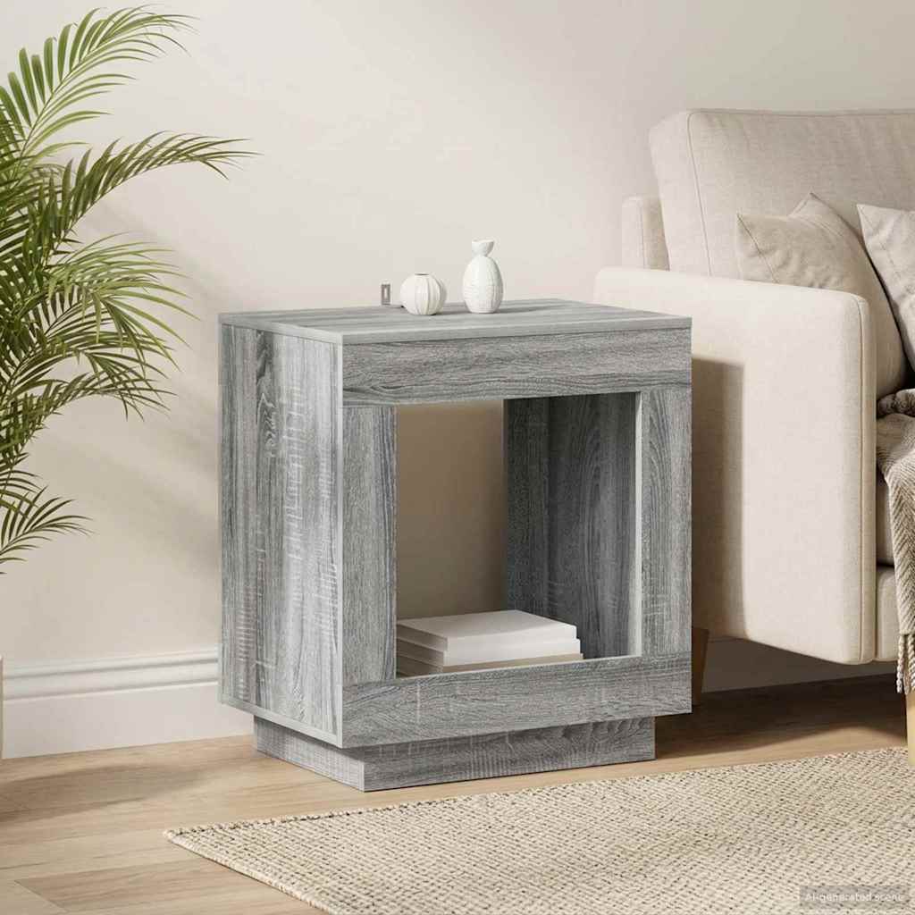 Side Table Grey Sonoma 60 x 40 x 65 cm Particleboard