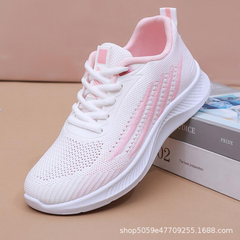 Fashion Women's Lightweight Running Shoes Summer Breathable Lace-Up Gym Walking Training  Cushioned Sole Non Slip Fatigue Relief Casual