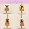 Cook Plush Capybara Pendant Toy Keychain Stuffed Doll Bag Decoration Gift Kids