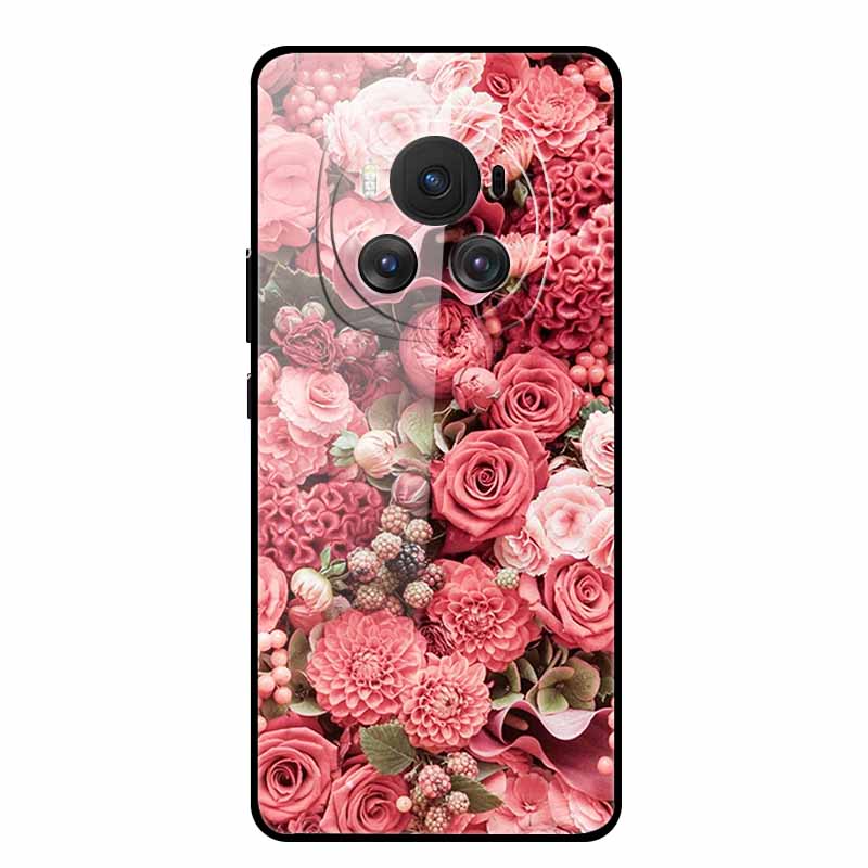 Tempered Glass Case For Honor Magic 6 Pro Case 6.8" Soft Edge Hard Glass Back Cover For Honor Magic6 Pro Phone Case Fundas Shell