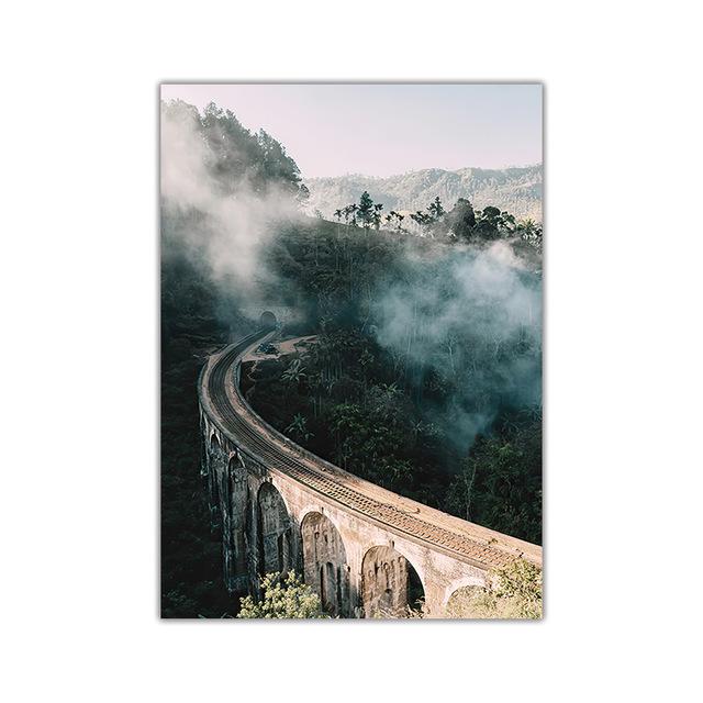 Nordic Stil Druck Berg See Boot Wand Kunst Bild Malerei Skandinavische Natur Landschaft Poster Moderne Wohnzimmer Dekor