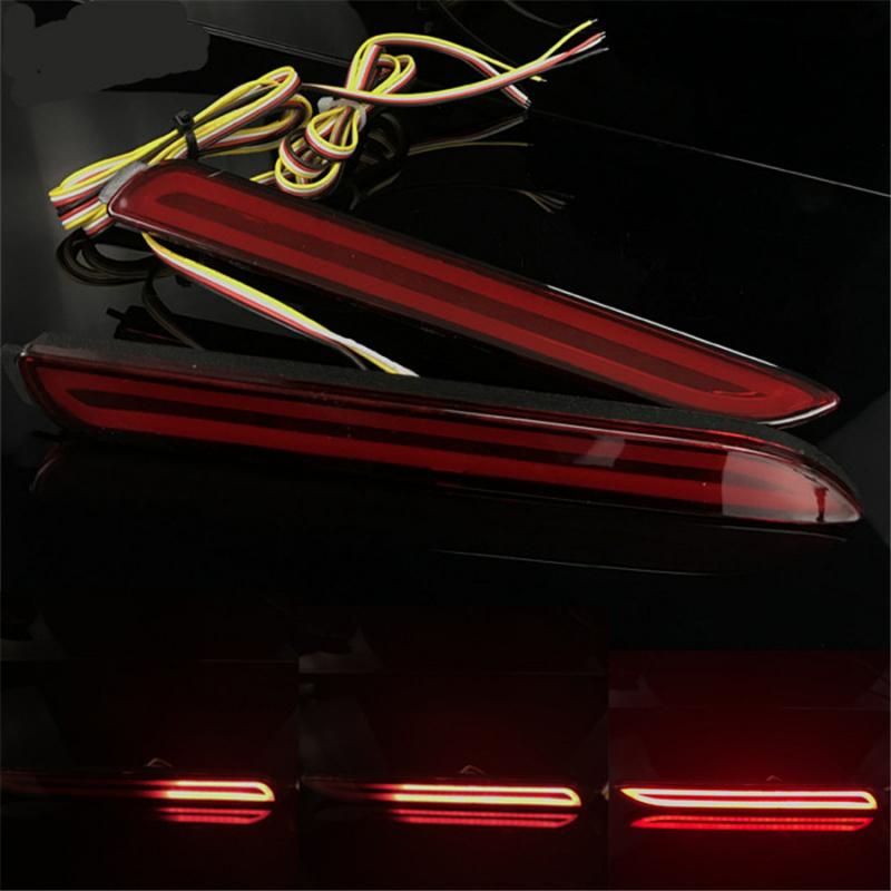 1 Pair Led Rear Bumper Reflector Brake Stop Lights Lamps For Toyota Matrix Lexus