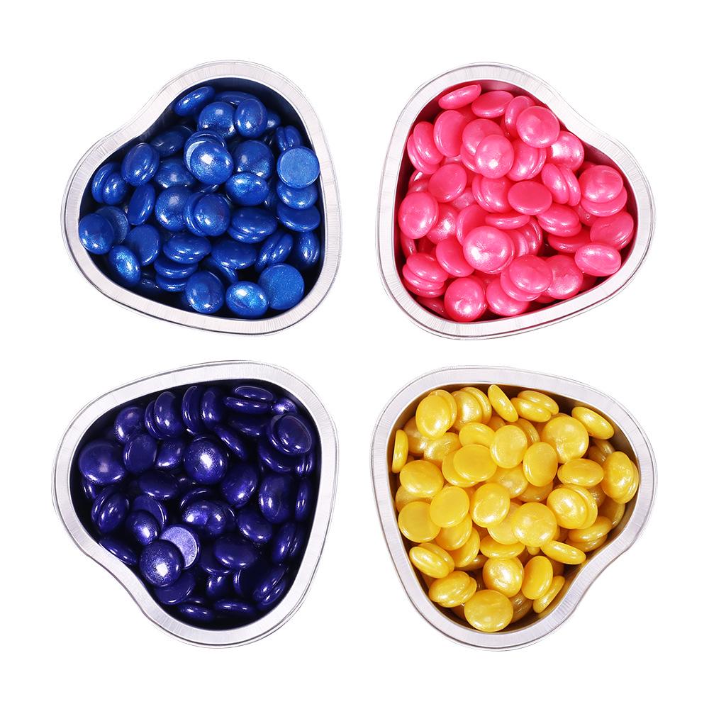Makeup Paper-free, Hair Removal Wax Beans, Pearlescent Wax 500g/bag 4 Colors