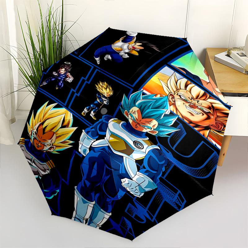 1 PC Automatic Folding Umbrella - Dragon Ball Super Pattern Portable Foldable Design With 8 Ribs Christmas Birthday Gifts