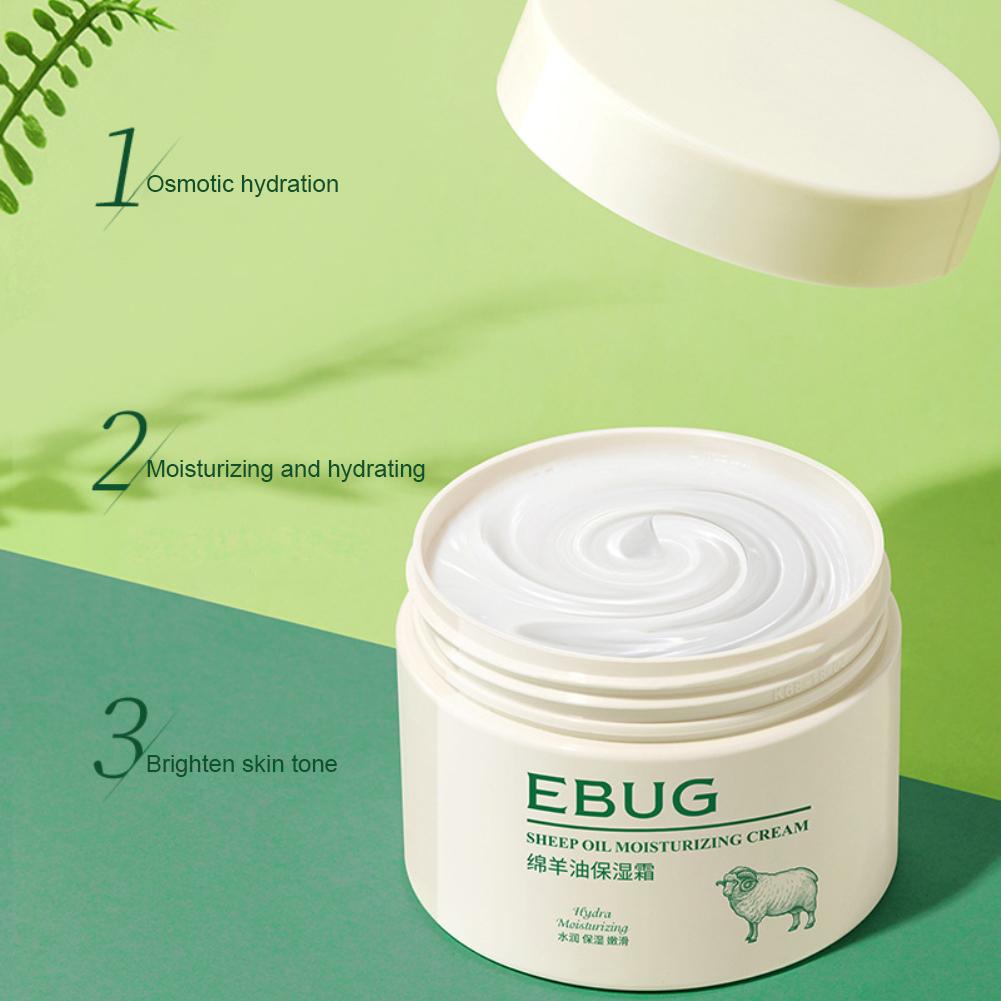 50 g Lanolin saueolje Ansiktskrem Whitening Anti-aldring Anti-rynke Fuktighetsgivende Nærende Lift Oppstrammende vinterhudpleie