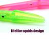 1Pc 23Cm65G Colorful Squid Skirts Soft Rubber Octopus Lures Octopus Fishing Lure Pesca Trolling Saltwater Bait For Tuna