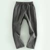 Trade Cattle Goods Overplus Order Spring and Autumn Men's Elastic Waist Solid Trousers Straight Sweatpants Loose Casual Pants Straight Pants Fashion