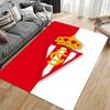 Red and White Crowned Emblem Carpet suitable as a non-slip mat for the living room or bedroom sofa