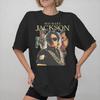 Michael Jacksons MJ das Musical Zubehör Unisex Damen T-Shirt Reines Baumwoll-T-Shirt Grafikdruck Oberteile T-Shirt