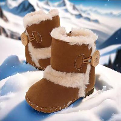 Babyschuhe Jungen Mädchen Winter Warm Baumwolle Mode Niedlich Schneestiefel Bequeme Laufschuhe