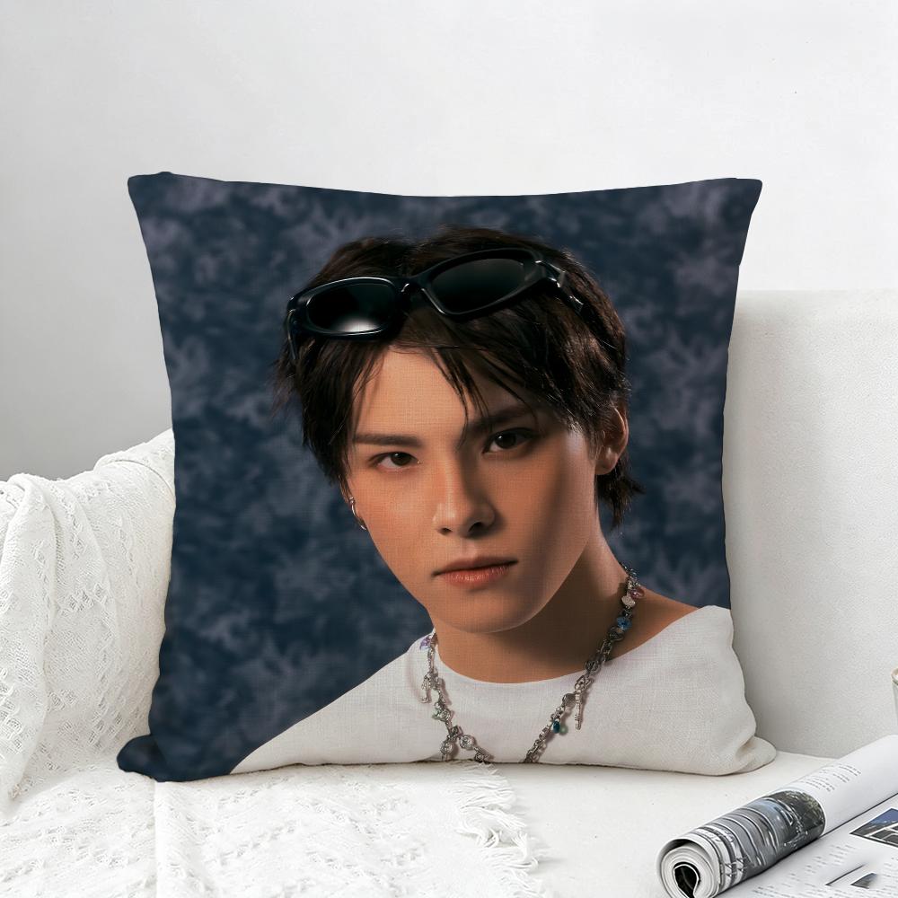 Kpop Kawanishi Takumi Cushion Cover Natural Linen Pillowcase Set AllinOne Decor for Sofa Bedroom Chair