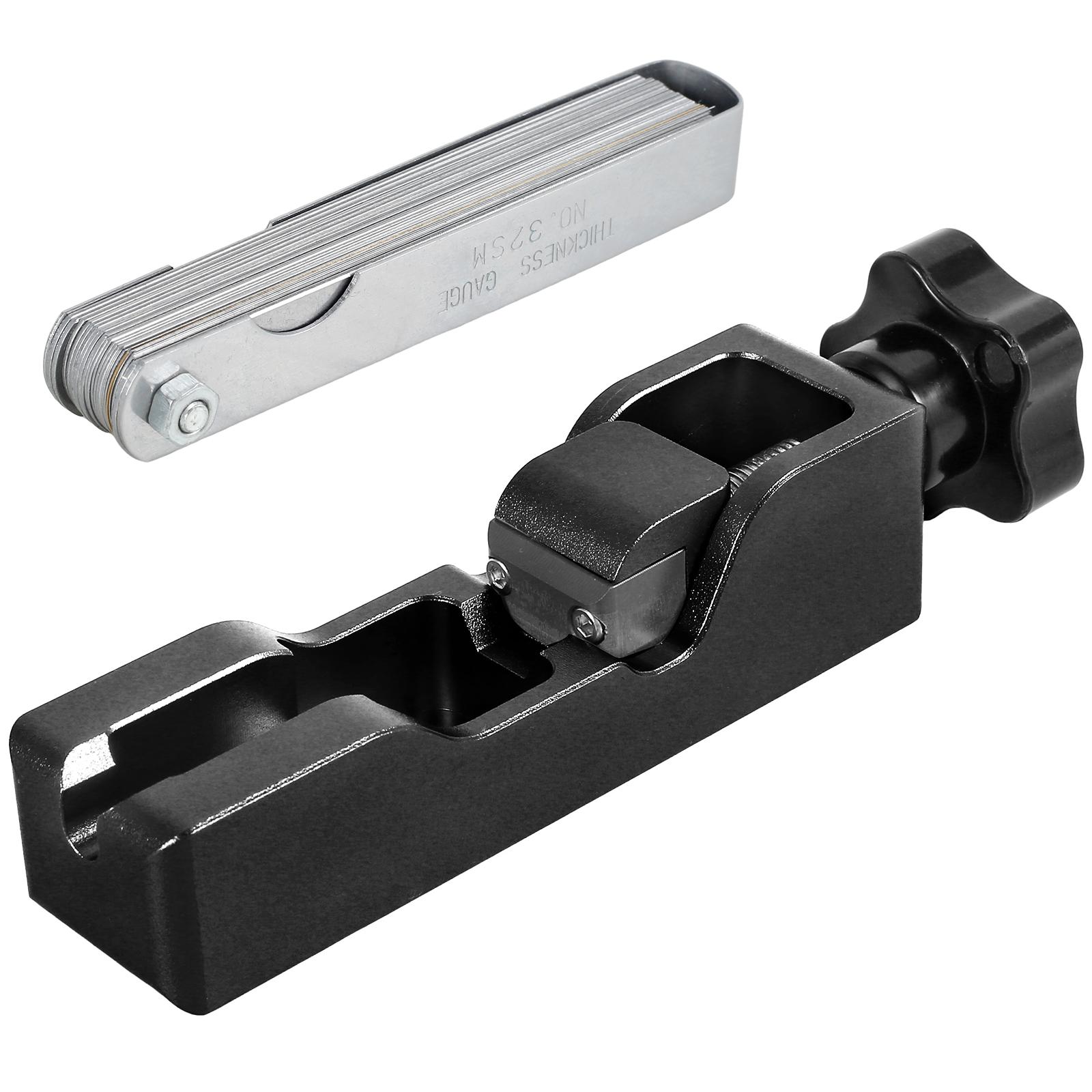 

Инструмент для измерения зазора свечей зажигания, универсальный, регулируемый зазор свечей зажигания, компрессия электродов 10 мм, 12 мм, 14 мм, 16 мм, комплект для измерения мощности с щупом чёрный