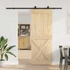 VidaXL Porte coulissante et kit de quincaillerie 85x210 cm pin massif 3332768