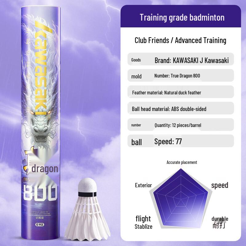 Kawasaki True Dragon Badminton Shuttlecocks