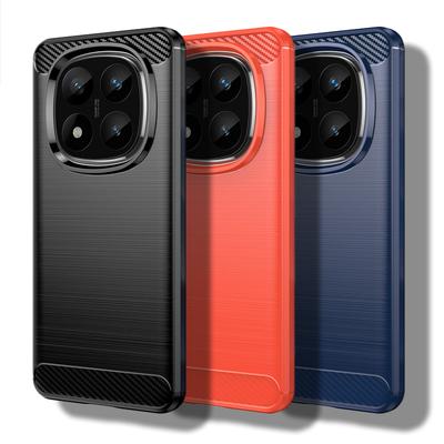 For Redmi Note 14 Pro Plus Case For Redmi Note 14 Pro 4G 5G Cover Carbon Fiber Shockproof Silicone Bumper For Redmi Note 14 5G