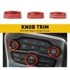 Car AC Climate Control Ring Knob Trim Cover for 15-21 Dodge Challenger Charger H