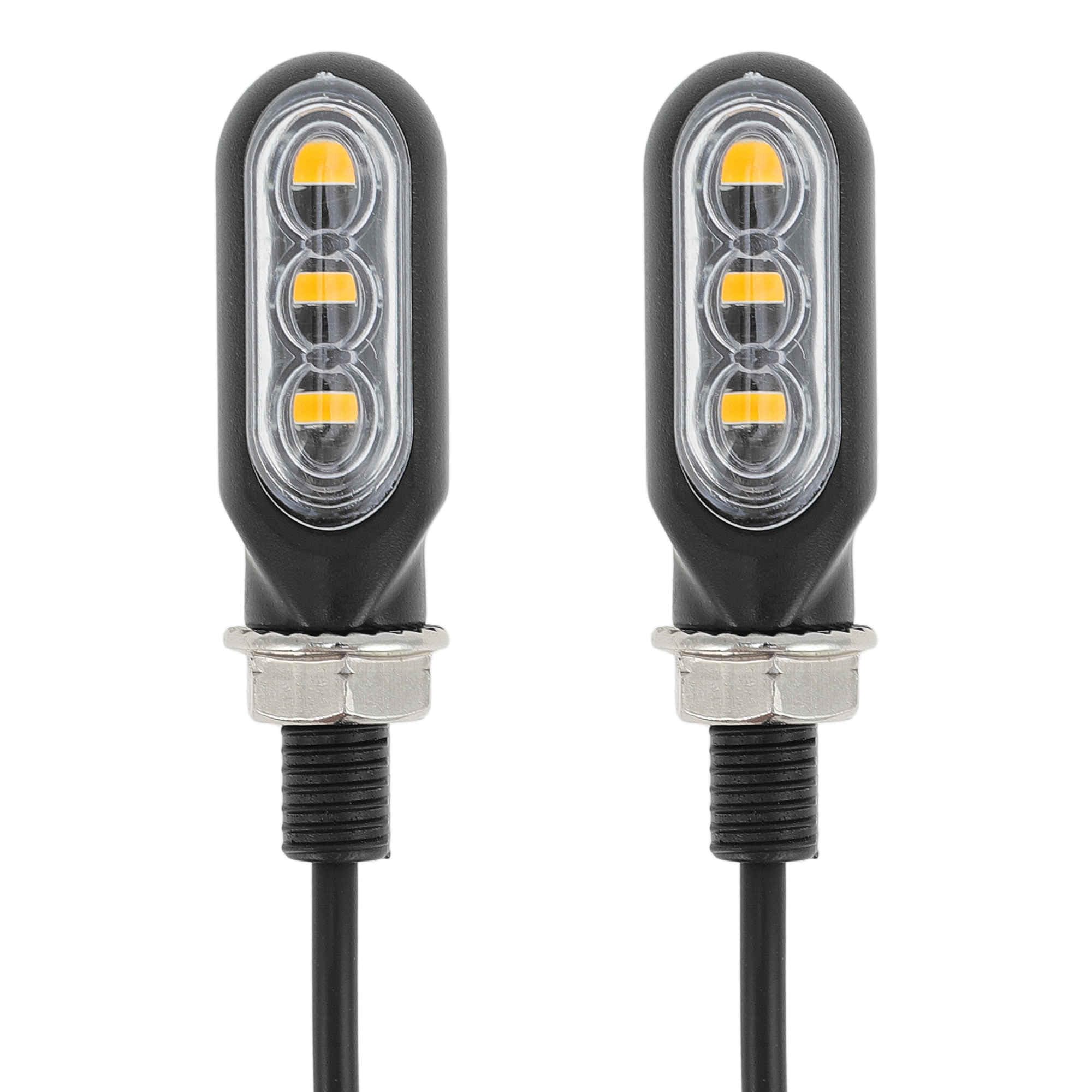 BULLSPANN Motorcycle Turn Signal LED Motorcycle Turn Signal High Brightness columnar