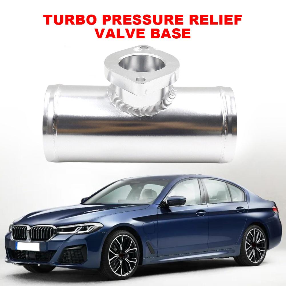 Adaptor Turbo de 63 mm și 2,5 inch, adaptor de supapă de suflare BOV din aliaj de aluminiu, adaptor de admisie argintiu, flanșă pentru GD-RS FV RZ