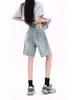 Retro Kausal High-Waist Y2k Denim Shorts Frauen 2000er Jahre American Hot Girl Gerade Sommer lose Hosen koreanische Mode Chic neu