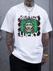 "Feelin' Willin' Lucky" Graphic Tee - Casual Round Neck Short Sleeve T-shirt with Southwestern Style Print