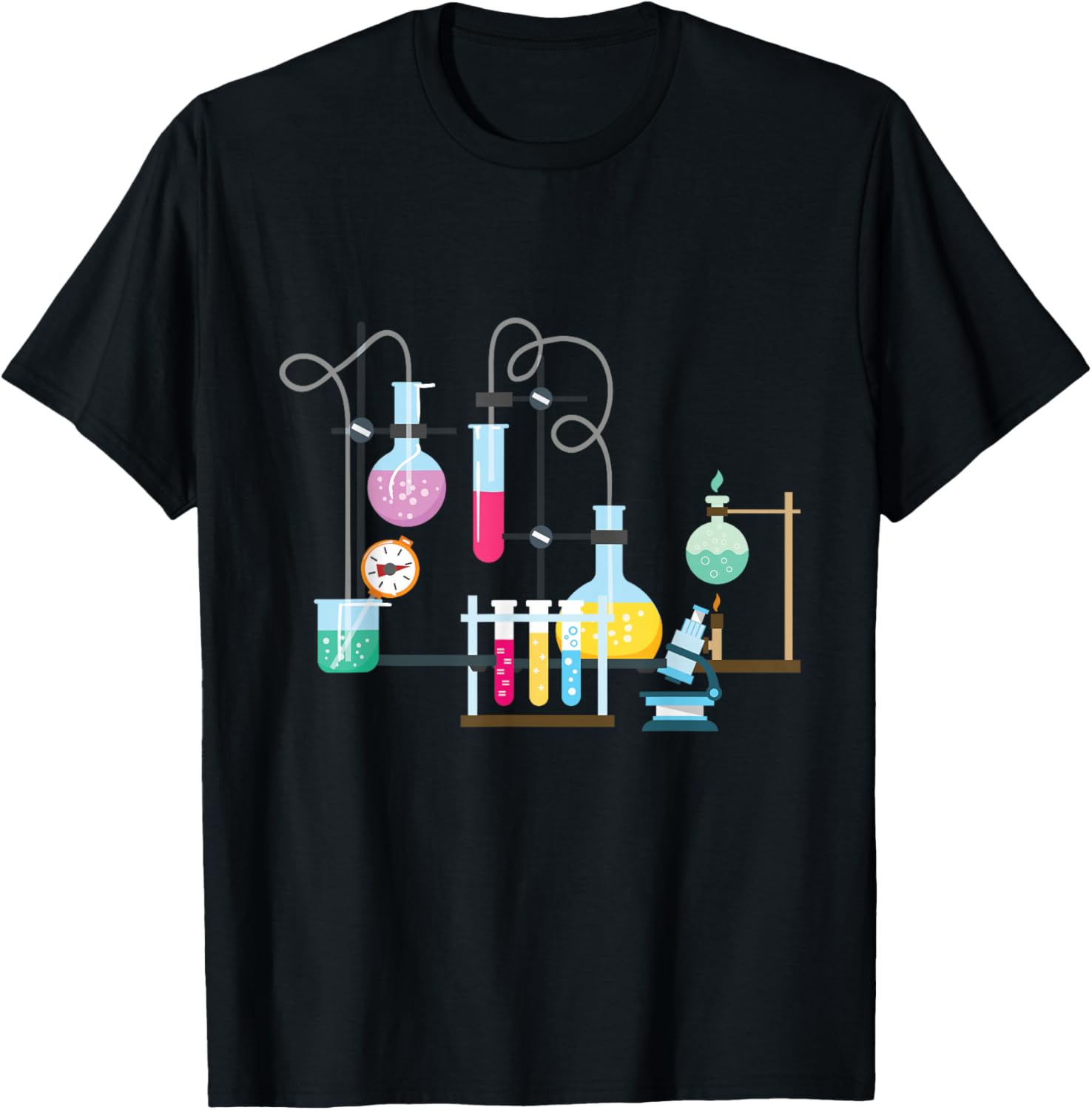 Test Tube Chemistry Laboratory Funny Gift T-Shirt Unisex T-Shirt S