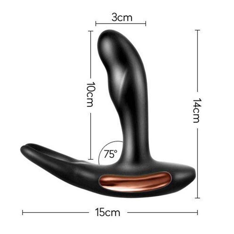 Пульт дистанційного керування Масажер простати з підігрівом Анальна вібрація Анальна пробка Мастурбатор Іграшки для дорослих
